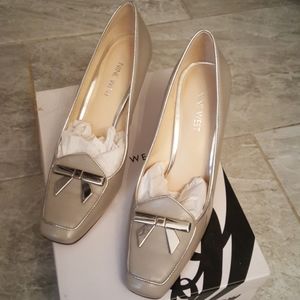 New women's Nine West gray heels,  size 7